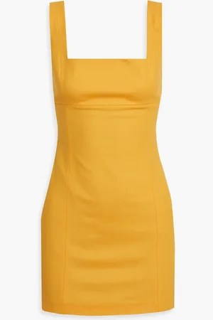 Zeynep Arcay Wool-blend mini dress - Yellow - US 2