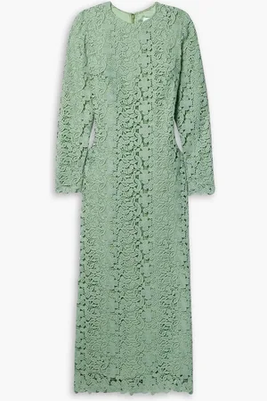 Markarian Arizona guipure lace midi dress - Green - US 6