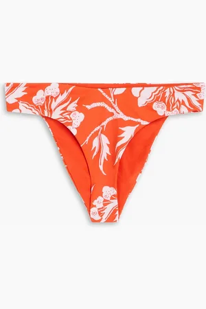 Mara Hoffman Cece floral-print mid-rise bikini briefs - - L