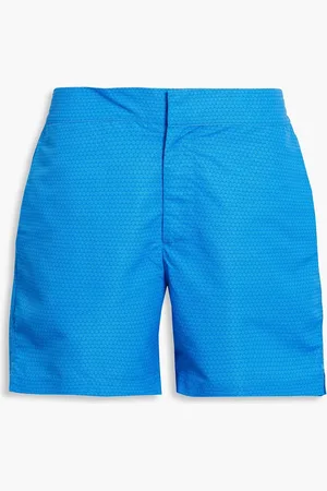 Frescobol Carioca Mid-length printed swim shorts - Blue - 36