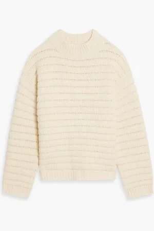 Loulou Studio Calton ribbed pointelle-knit merino wool-blend turtleneck sweater - White - XL