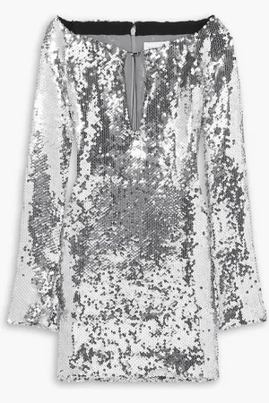 16Arlington Solare sequined tulle mini dress - Metallic - UK 8