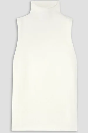Proenza Schouler Lily knitted turtleneck vest - White - L