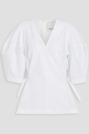 3.1 Phillip Lim Cotton-blend poplin top - - US 2