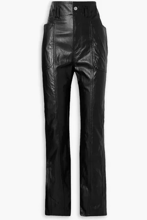Marant Etoile Tessini faux leather tapered pants - - FR 34
