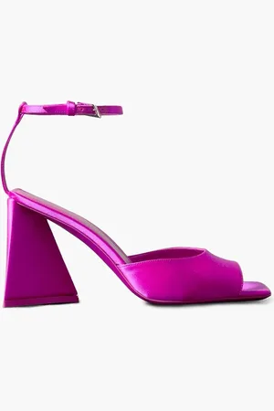 The Attico Piper satin sandals - Pink - EU 35