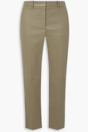 Joseph Coleman leather skinny pants - Green - FR 44