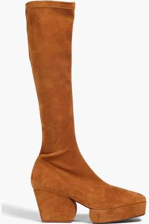 ZIMMERMANN Suede platform knee boots - Brown - EU 38