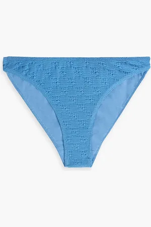 Alexander Wang Stretch-jacquard mid-rise bikini briefs - Blue - XS