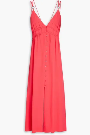 Bash Flavia crepe midi dress - Orange - 3