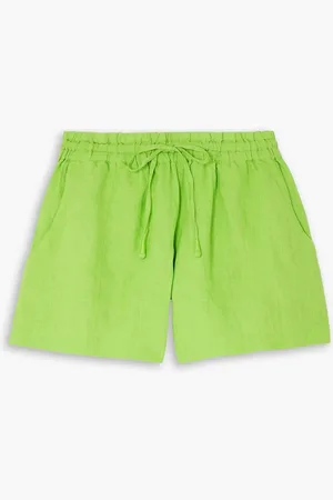 APIECE APART Trail linen shorts - Green - L