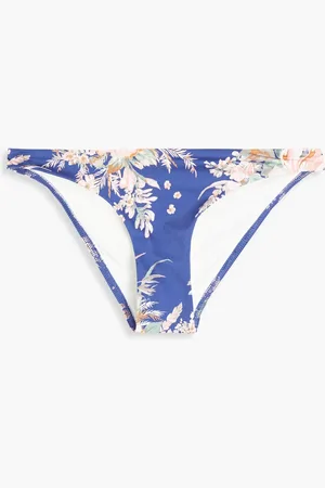 ZIMMERMANN Moonshine printed low-rise bikini briefs - Blue - 3