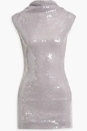 16Arlington Luna sequined stretch-tulle mini dress - Purple - UK 10