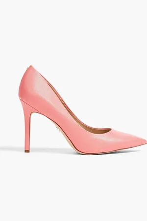 Sam Edelman Hazel faux pebbled leather pumps - Orange - US 5