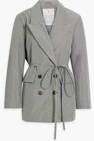 Brunello Cucinelli Double-breasted shell jacket - - IT 42