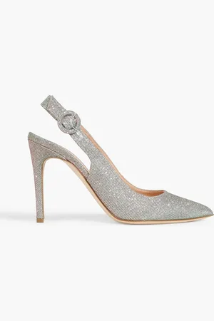 Rupert Sanderson Diana iridescent lamé slingback pumps - Metallic - EU 37