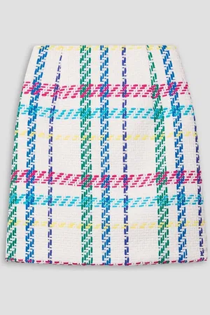 Sergio Hudson Checked cotton-blend mini skirt - - US 2