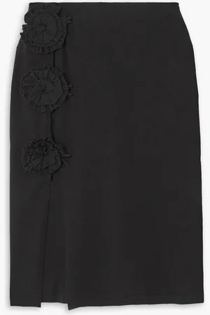 Jean Paul Gaultier Embellished stretch-knit skirt - - M