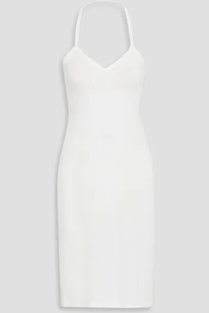 Khaite Mischa cotton-jersey halterneck dress - - S