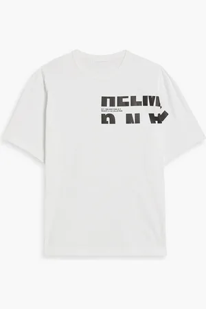 Helmut Lang Printed cotton-jersey T-shirt - - L
