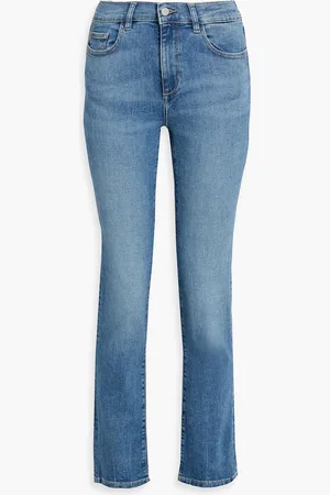 DL1961 Mara faded mid-rise slim-leg jeans - Blue - 24