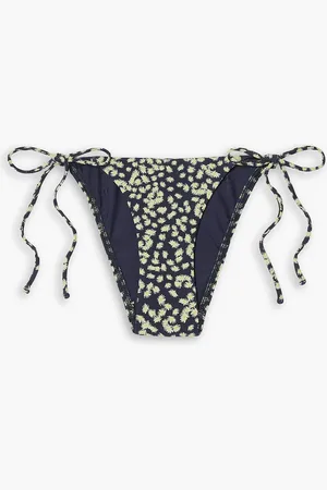 MATTEAU The String floral-print low-rise bikini briefs - Blue - 4