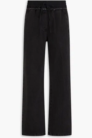 3.1 Phillip Lim Frayed high-rise straight-leg jeans - - S