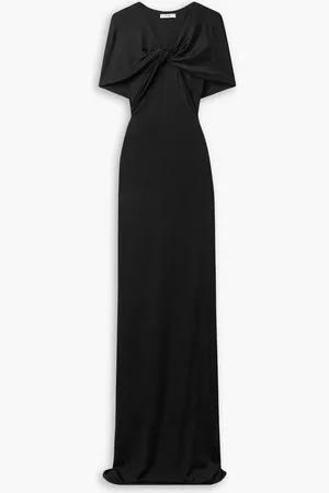 ET OCHS Olive cape-effect twist-front stretch-jersey gown - - US 2