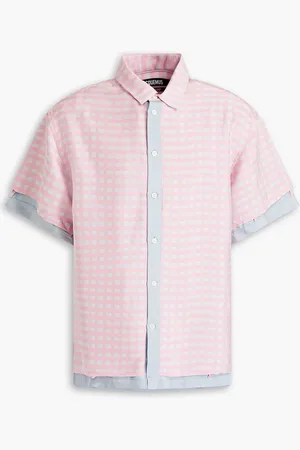 Jacquemus Melancia gingham jacquard shirt - Pink - IT 48