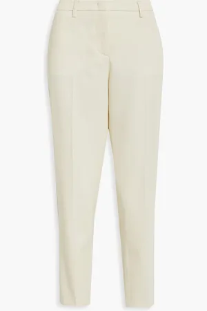 Fabiana Filippi Wool-twill slim-leg pants - White - IT 46