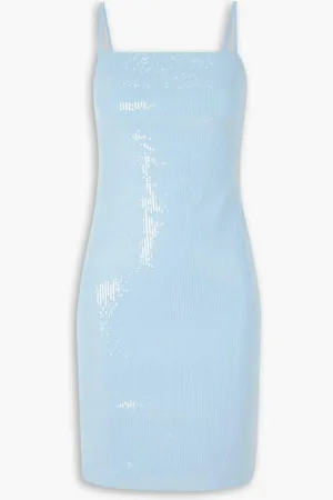 ROTATE Sequined stretch-jersey mini dress - Blue - DE 36