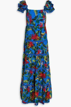 ALICE+OLIVIA Alice Olivia - Floral-print broderie anglaise cotton maxi dress - - US 2