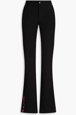 Puccini Twill-trimmed stretch-crepe flared pants - - IT 40