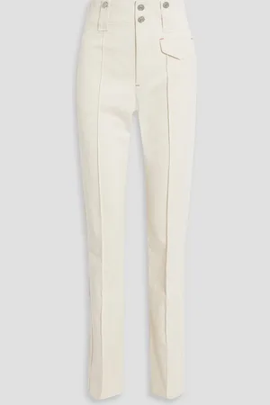 Isabel Marant Dilirok cotton-twill straight-leg pants - White - FR 36