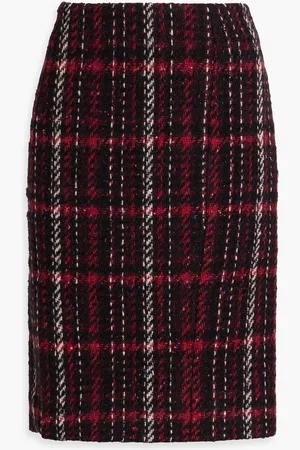 Marni Checked wool-blend tweed skirt - - IT 36