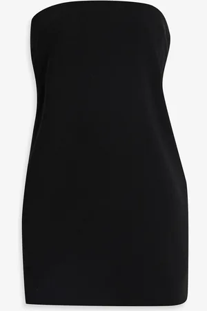 16Arlington Blaise strapless satin-paneled crepe mini dress - - UK 14