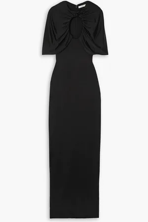 ET OCHS Cape-effect cutout ruched stretch-jersey gown - - US 6