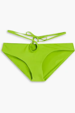 CHRISTOPHER ESBER Looped Tie cutout low-rise bikini briefs - Green - UK 6