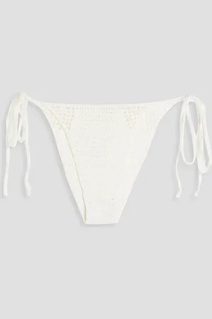 Cult Gaia Bellona crocheted cotton bikini bottoms - White - M