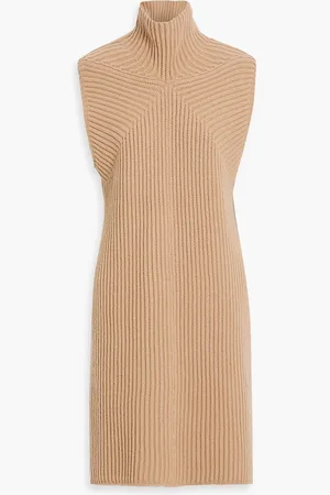 Joseph Ribbed merino wool turtleneck tunic - Neutral - S