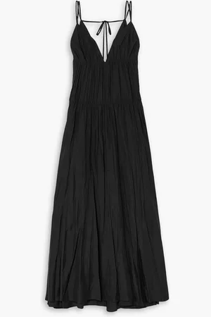Joseph Darnley tiered ruched silk-habotai maxi dress - - FR 42