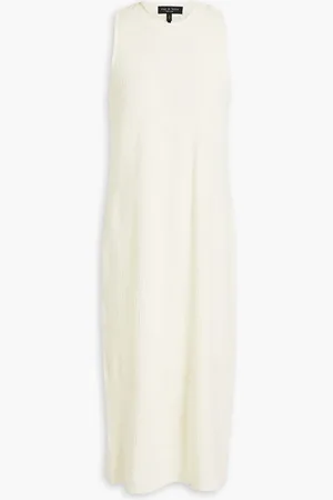 RAG&BONE Lucy cotton-tweed midi dress - White - XS