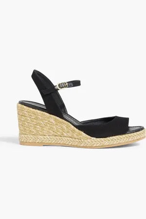 Stuart Weitzman Tia canvas espadrille wedge sandals - - EU 37.5