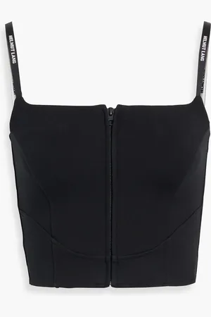 Helmut Lang Cropped ponte tank - - XXS