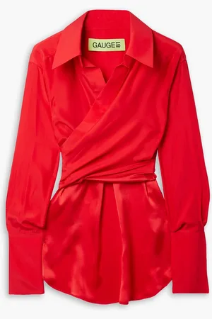 GAUGE81 Sabinas silk wrap shirt - - DE 40