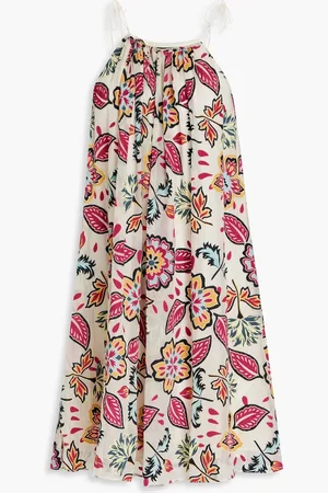 RAG&BONE Bailey gathered floral-print devoré georgette mini dress - White - M