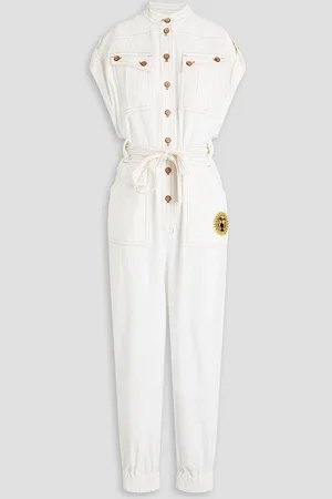 ZIMMERMANN Appliquéd cotton jumpsuit - - 3
