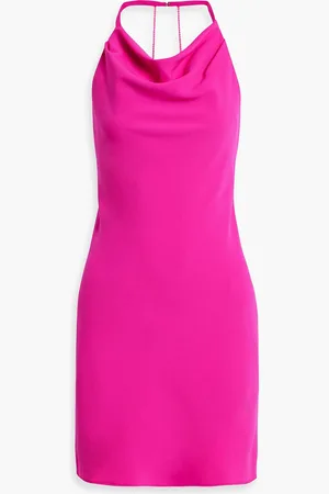 ET OCHS Ella crystal-embellished crepe halterneck mini dress - Pink - US 12
