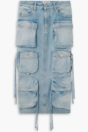 The Attico Denim midi skirt - Blue - 26