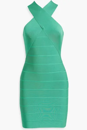 Hervé Léger Bandage mini dress - Green - L